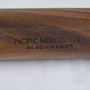 Pacific Merchants Acaciaware Olive Dish Carved Wood Minimalist Classic